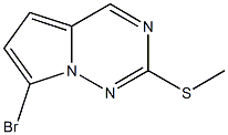 7-BroMo-2-(Methylthio)pyrrolo[1,2-f][1,2,4]triazine Struktur