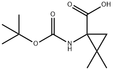 123311-18-2 1-叔丁氧基羰基氨基-2,2-二甲基 - 环丙烷羧酸