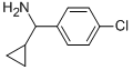 (4-クロロフェニル)(シクロプロピル)メチルアミン 化学構造式