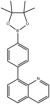 4-(quinoliN-8-yl)phenylbornic
acid,pinacol ester Structure
