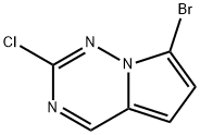 7-Bromo-2-chloropyrrolo[2,1-f][1,2,4]triazine,1233186-50-9,结构式