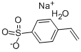 p-スチレンスルホン酸ナトリウム水和物 化学構造式