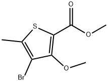 Methyl 4-bromo-3-methoxy-5-methylthiophene-2-carboxylate Struktur