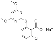 Pyrithiobac-sodium Struktur