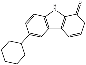 6-Cyclohexyl-2,9-dihydro-1H-carbazol-1-one Struktur