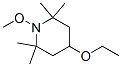 Piperidine, 4-ethoxy-1-methoxy-2,2,6,6-tetramethyl- (9CI) Struktur