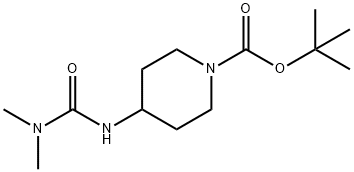 tert-Butyl 4-(3,3-dimethylureido)piperidine-1-carboxylate Structure