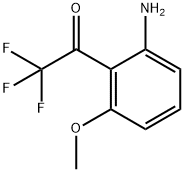 1-(2-氨基-6-甲氧基苯基)-2,2,2-三氟乙酮, 1233967-21-9, 结构式