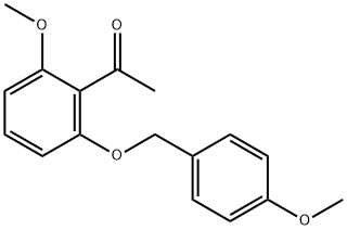 2-甲氧基-6-(4-甲氧基苄基氧基)苯乙酮, 1234015-61-2, 结构式