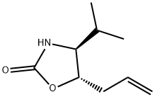 2-Oxazolidinone,4-(1-methylethyl)-5-(2-propenyl)-,(4S-trans)-(9CI) Structure