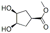 Cyclopentanecarboxylic acid, 3,4-dihydroxy-, methyl ester, (1alpha,3beta,4beta)- (9CI),123411-96-1,结构式
