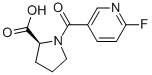 N-(6-Fluoropyridine-3-carbonyl)-L-proline Struktur