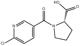 N-(6-Chloropyridine-3-carbonyl)-L-proline,123412-46-4,结构式