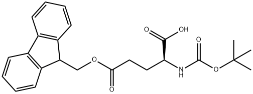 BOC-GLU(OFM)-OH Struktur