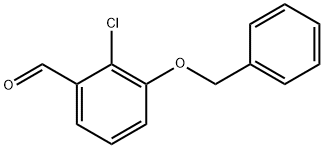 3-(benzyloxy)-2-chlorobenzaldehyde Struktur