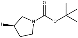 (R)-1-BOC--3-碘吡咯烷, 1234576-86-3, 结构式