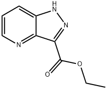 1H-Pyrazolo[4,3-b]pyridine-3-carboxylic acid, ethyl ester Struktur