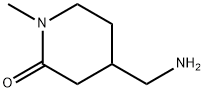 2-Piperidinone, 4-(aminomethyl)-1-methyl- Structure