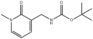 Carbamic acid, N-[(1,2-dihydro-1-methyl-2-oxo-3-pyridinyl)methyl]-, 1,1-dimethylethyl ester Struktur
