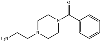 1-Benzoyl-4-(2-aminoethyl)piperazine 化学構造式