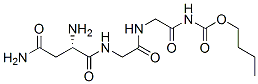 butyloxycarbonyl-asparaginyl-glycyl-glycinamide Struktur