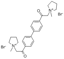 4,4'-Bis(pyrrolidinoacetyl)biphenyl dimethiobromide|