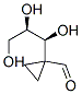 Cyclopropanecarboxaldehyde, 1-(1,2,3-trihydroxypropyl)-, [R-(R*,S*)]- (9CI) Structure