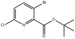 Tert-butyl 3-bromo-6-chloropicolinate Structure