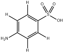 p-Sulfoaniline-d4, 1235219-21-2, 结构式