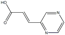 3-吡嗪-2-基丙烯酸, 123530-66-5, 结构式