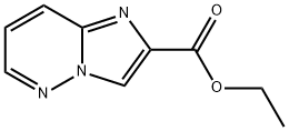 イミダゾ[1,2-B]ピリダジン-2-カルボン酸エチル 化学構造式