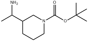 N-BOC-3-(1-氨基乙基)哌啶 结构式