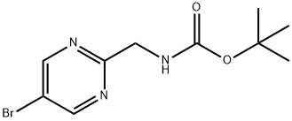 N-Boc-5-BroMo-2-pyriMidineMethanaMine Struktur