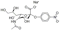 2-O-(p-Nitrophenyl)-α-D-N-acetylneuraminic Acid, Sodium Salt, X Hydrate, 123549-14-4, 结构式