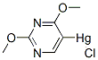 Mercury, chloro(2,4-dimethoxy-5-pyrimidinyl)- (9CI),123551-50-8,结构式