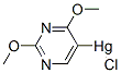 123551-50-8 Mercury, chloro(2,4-dimethoxy-5-pyrimidinyl)- (9CI)