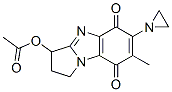 6-N-aziridinyl-3-hydrox-7-methyl-2,3-dihydro-1H-pyrrolo(1,2-a)benzimidazole-5,8-dione 3-acetate Struktur