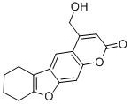 4-hydroxymethyltetrahydrobenzopsoralen 化学構造式