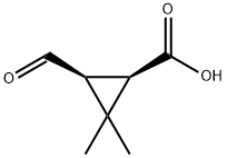 Cyclopropanecarboxylic acid, 3-formyl-2,2-dimethyl-, cis- (9CI),123620-81-5,结构式