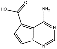 4-AMinopyrrolo[2,1-f][1,2,4]triazine-5-carboxylic acid,1236201-15-2,结构式