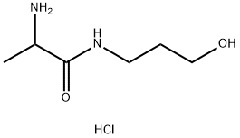 2-Amino-N-(3-hydroxypropyl)propanamidehydrochloride Structure