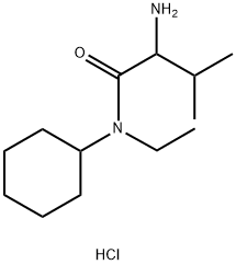 2-Amino-N-cyclohexyl-N-ethyl-3-methylbutanamidehydrochloride Struktur