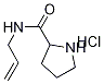 N-Allyl-2-pyrrolidinecarboxamide hydrochloride 结构式