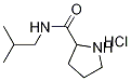 N-Isobutyl-2-pyrrolidinecarboxamide hydrochloride 结构式