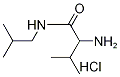 2-Amino-N-isobutyl-3-methylbutanamidehydrochloride 化学構造式