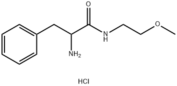 2-氨基-N-(2-甲氧基乙基)-3-苯基丙酰胺盐酸盐,1236255-09-6,结构式
