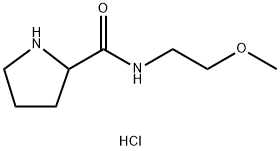 N-(2-Methoxyethyl)-2-pyrrolidinecarboxamidehydrochloride,1236255-11-0,结构式