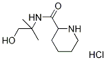 N-(2-Hydroxy-1,1-dimethylethyl)-2-piperidinecarboxamide hydrochloride Structure