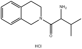 2-Amino-1-[3,4-dihydro-2(1H)-isoquinolinyl]-3-methyl-1-butanone hydrochloride Structure