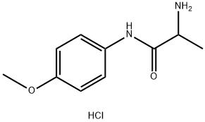 2-Amino-N-(4-methoxyphenyl)propanamidehydrochloride Structure